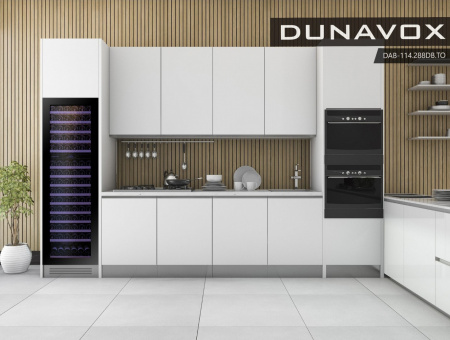 Винный холодильник (шкаф) компрессорный Dunavox DAVG-114.288DB.TO