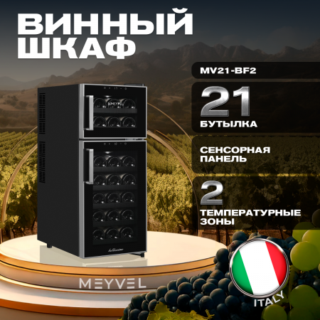 Винный холодильник (шкаф) термоэлектрический MEYVEL MV21-BF2 (EASY)