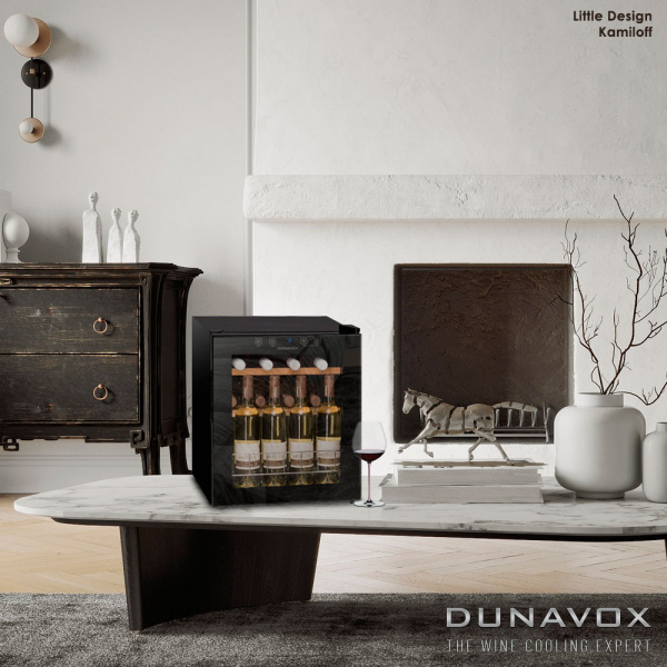 Винный холодильник (шкаф) компрессорный Dunavox DXFH-16.46