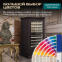 Винный холодильник (шкаф) компрессорный MEYVEL MV99PRO-KBT2 (Тёмный шоколад)