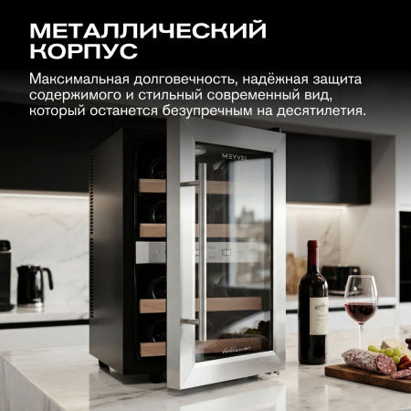 Винный холодильник (шкаф) термоэлектрический MEYVEL MV12-SF2 (EASY)